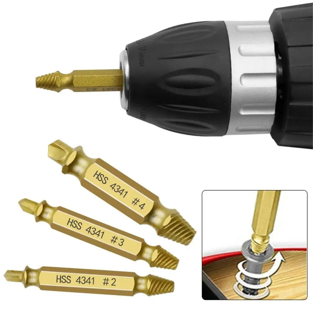 RollScrews ™ - Pack of 6 Professional Rolled Screw Extractors (Free Today)